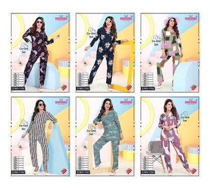 Design 1792 La Fairy Rayon 22Kg Co Ord Set Wholesale Rate