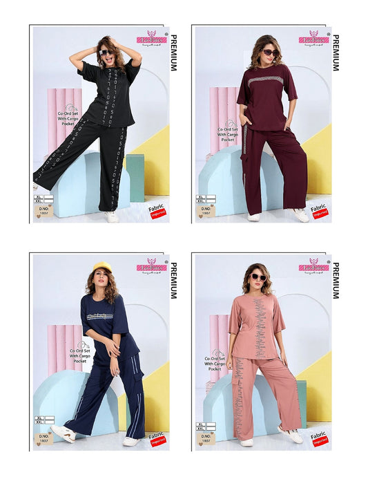 Design 1807 Cargo Pocket La Fairy Imported Co Ord Set Supplier India