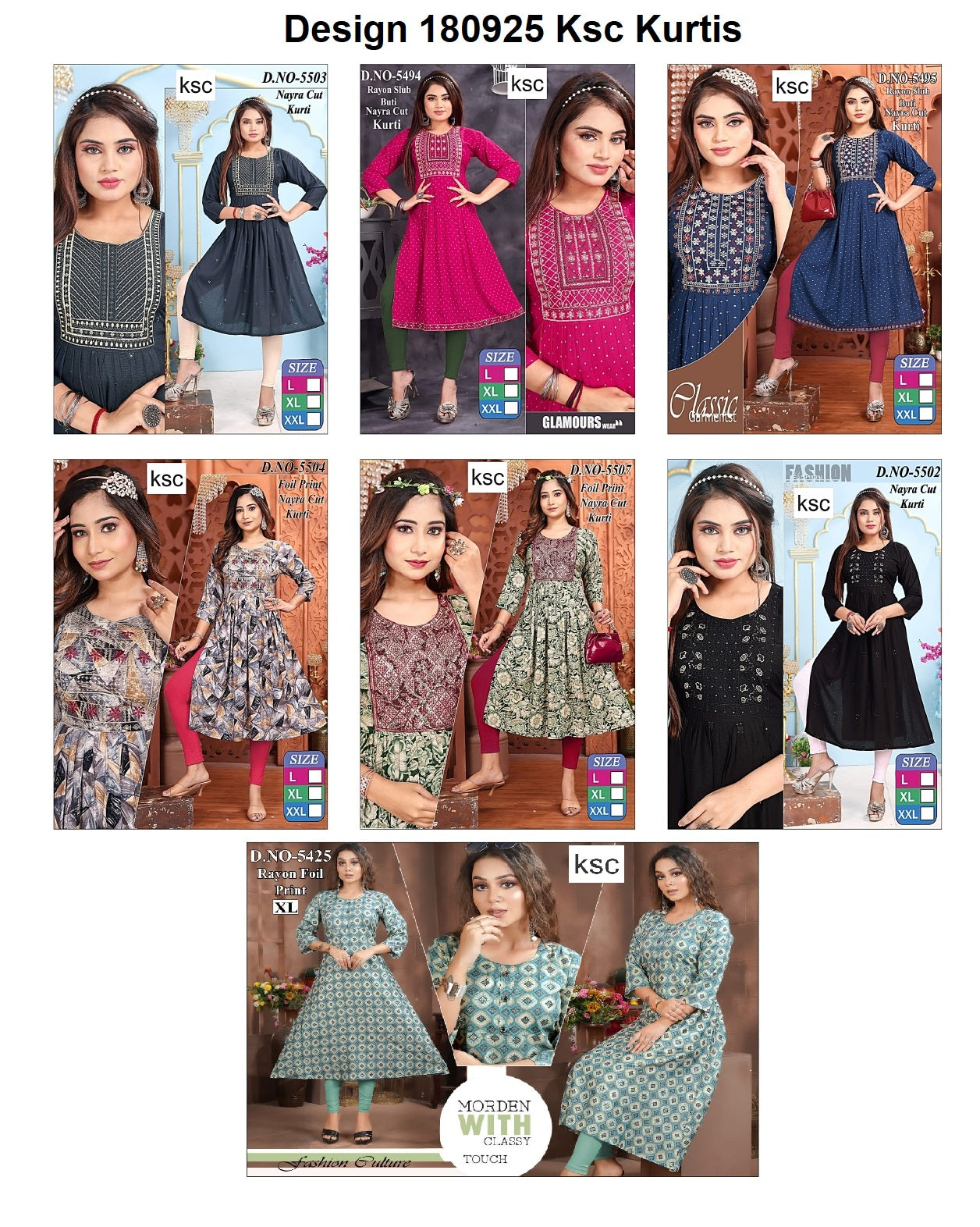 Design 180925 Ksc Rayon Kurtis Manufacturer