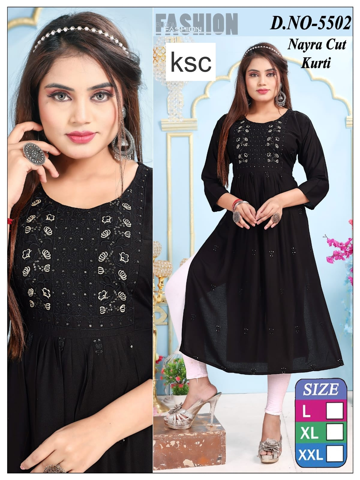 Design 180925 Ksc Rayon Kurtis Manufacturer