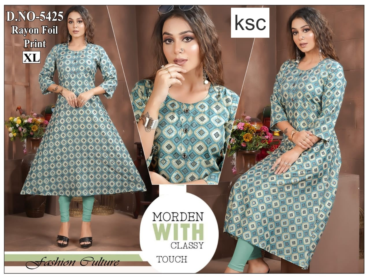 Design 180925 Ksc Rayon Kurtis Manufacturer