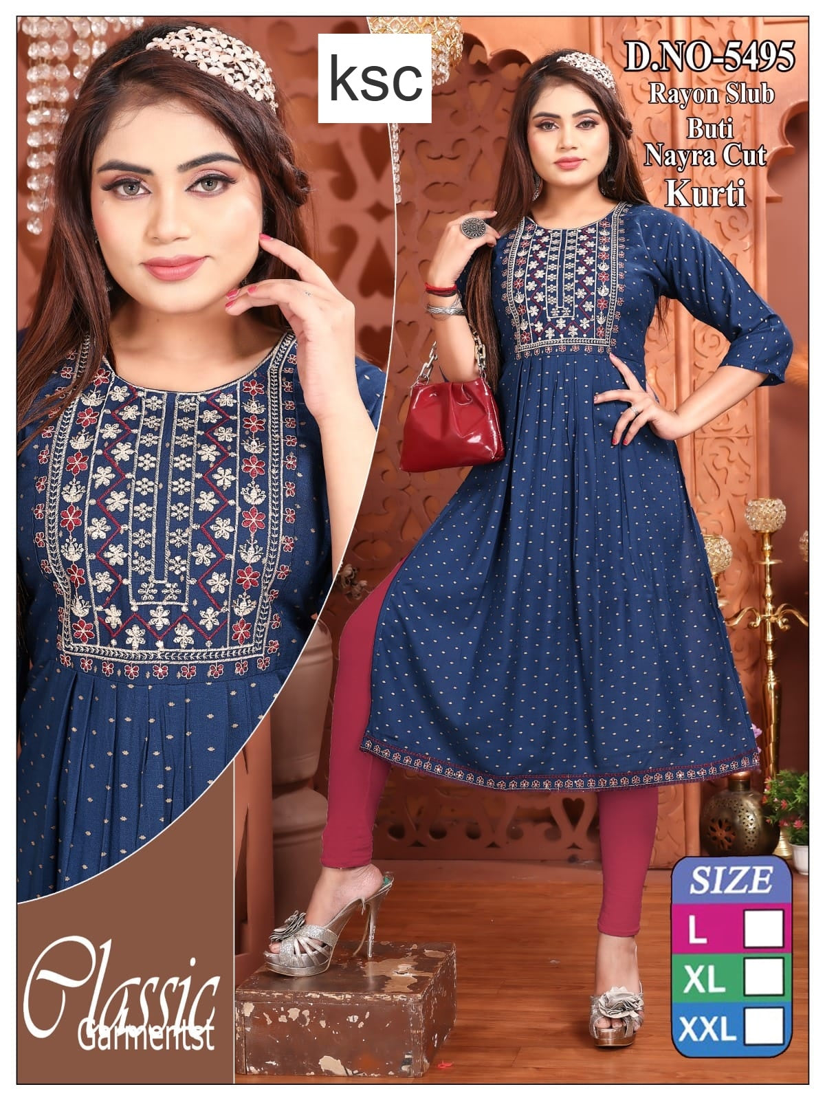 Design 180925 Ksc Rayon Kurtis Manufacturer