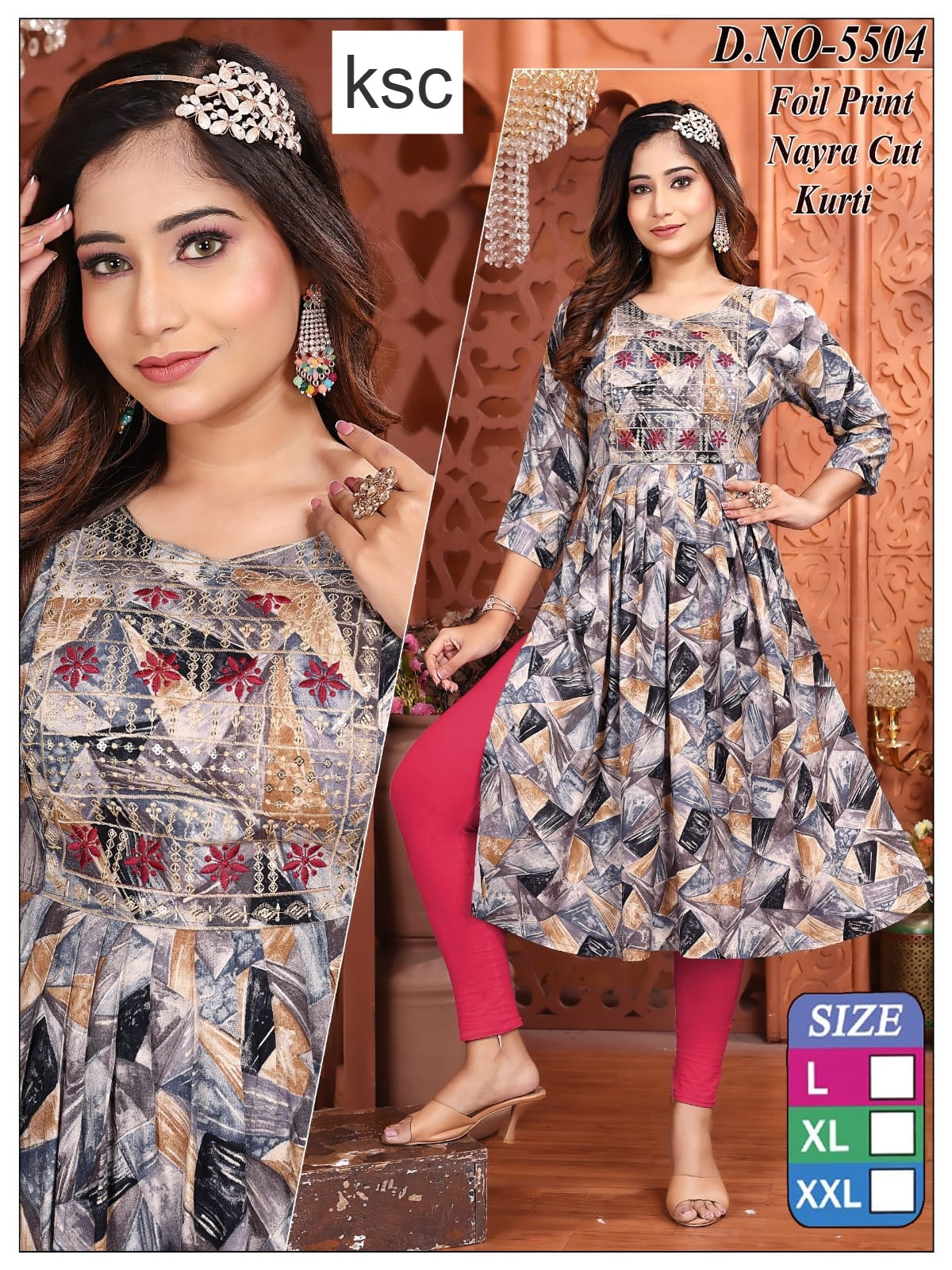 Design 180925 Ksc Rayon Kurtis Manufacturer