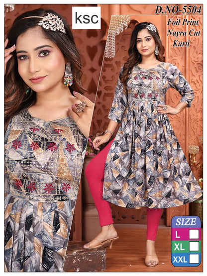 Design 180925 Ksc Rayon Kurtis Manufacturer
