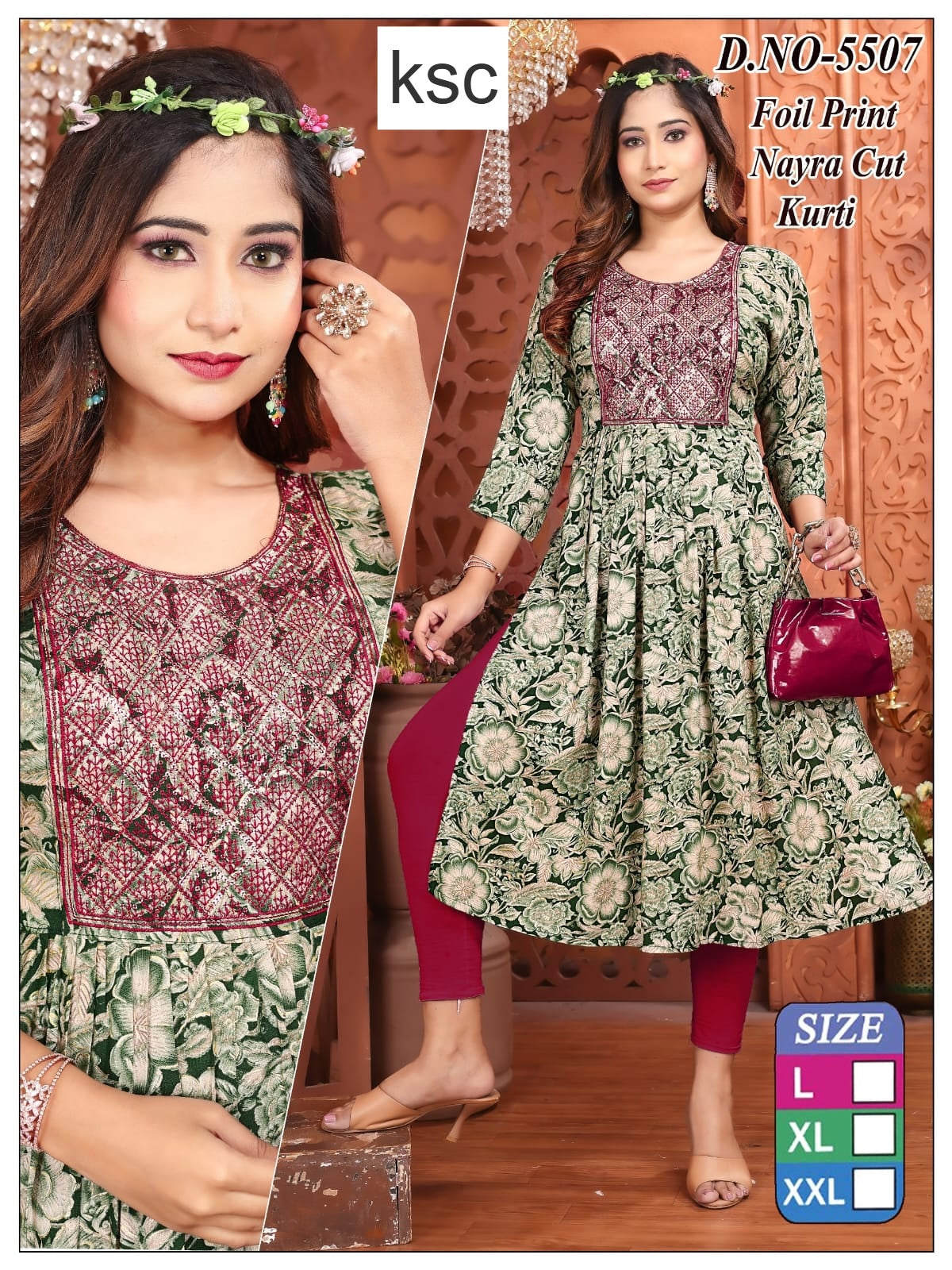 Design 180925 Ksc Rayon Kurtis Manufacturer