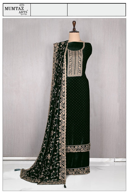 Design 181025 Mumtaz Arts Velvet Suits Exporter India