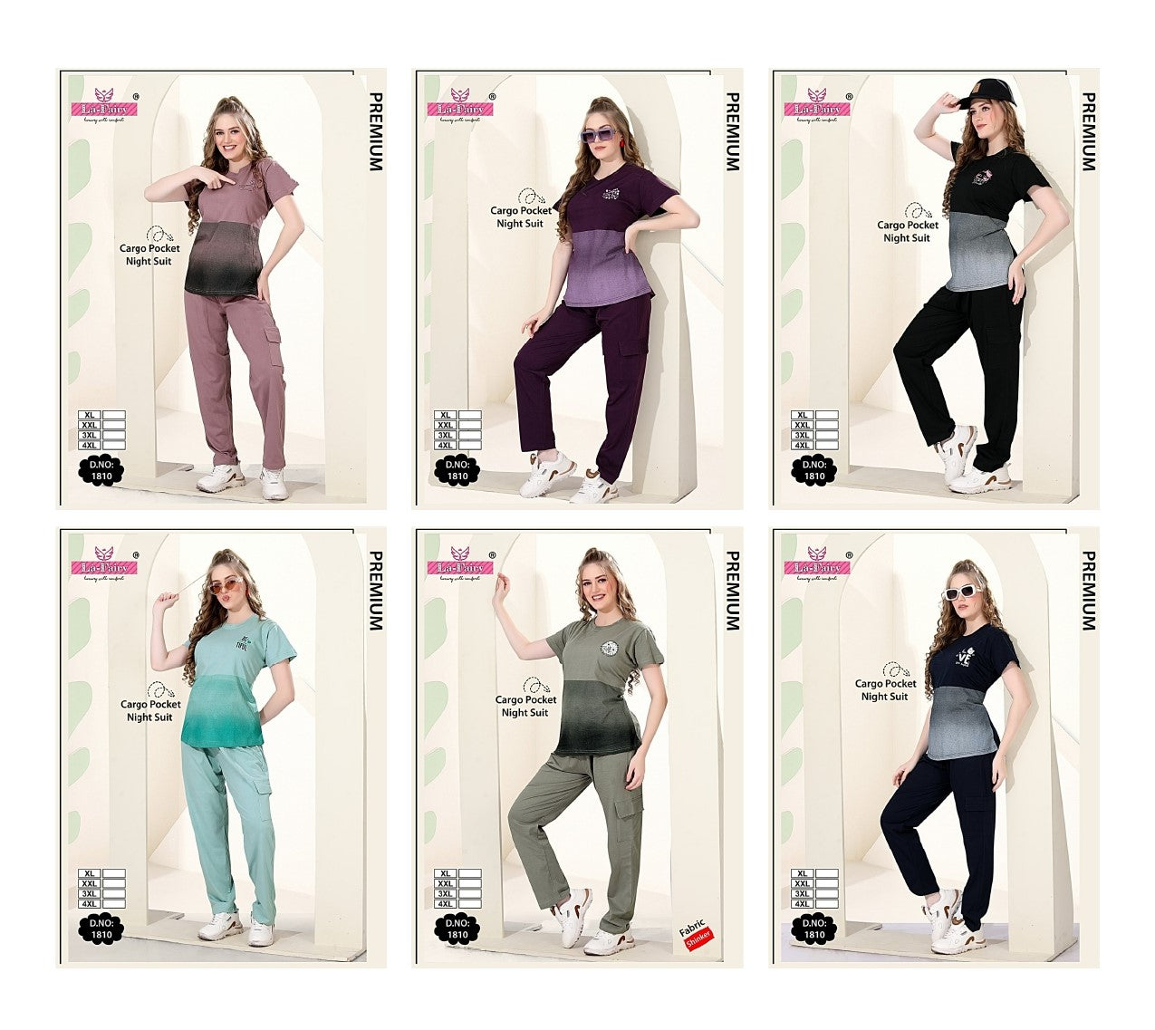 design 1810 cargo la fairy sinker pyjama night suits exporter gujarat