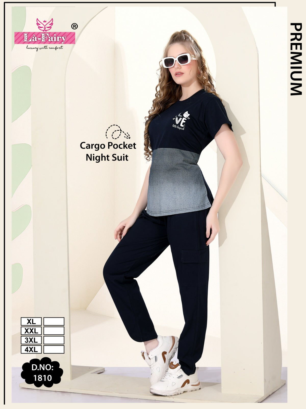 design 1810 cargo la fairy sinker pyjama night suits exporter gujarat