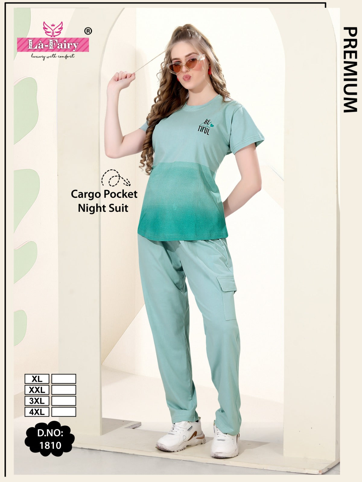 design 1810 cargo la fairy sinker pyjama night suits exporter gujarat