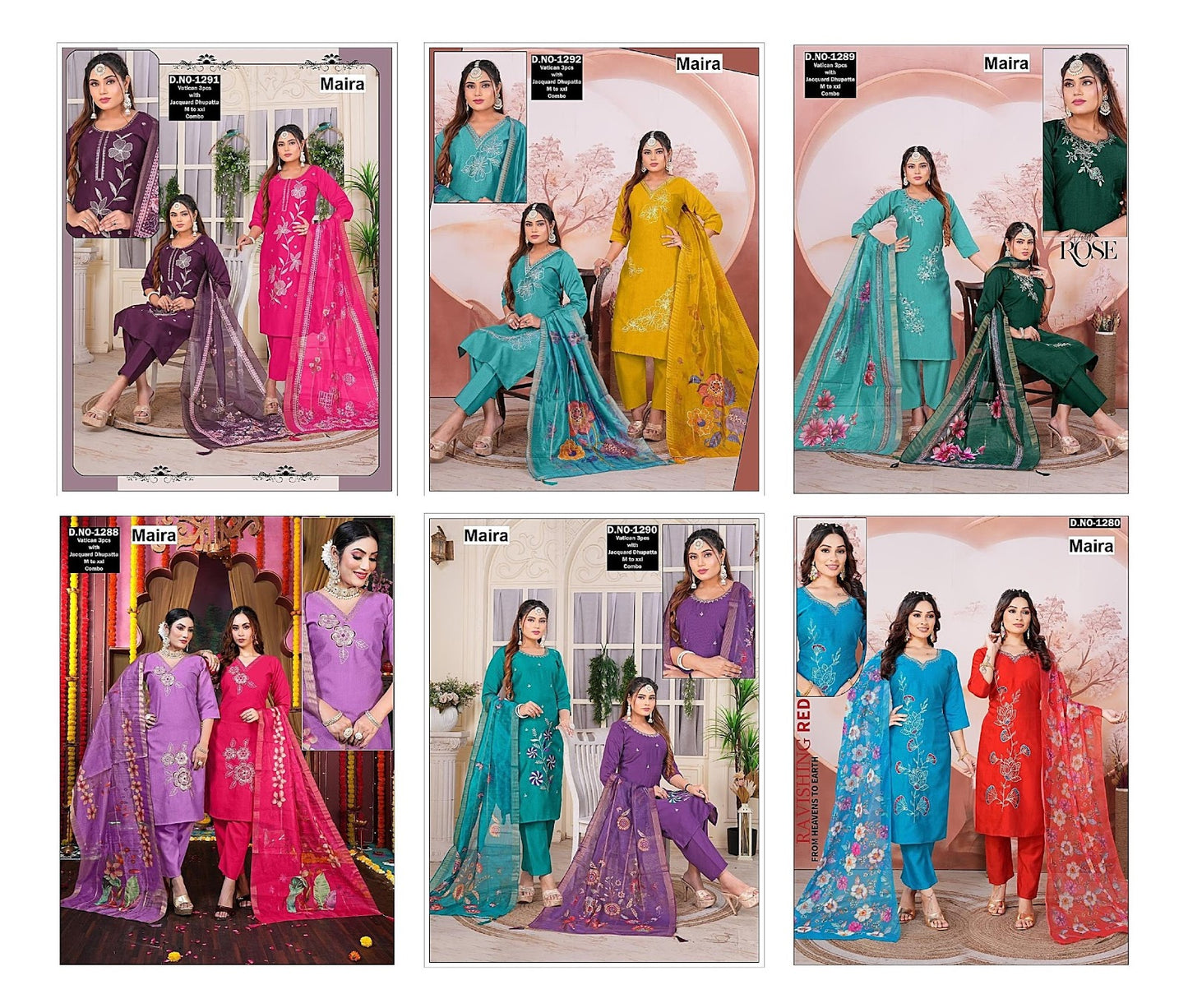 Design 181125 Maira Vetican Silk Readymade Pant Style Suits Wholesale Price