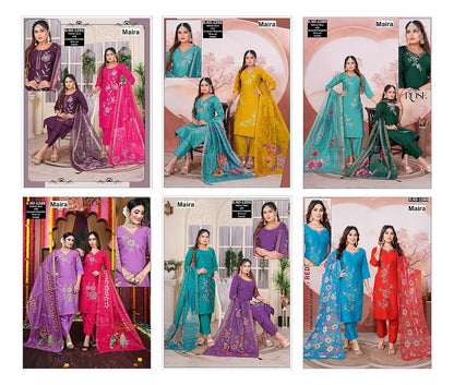 Design 181125 Maira Vetican Silk Readymade Pant Style Suits Wholesale Price