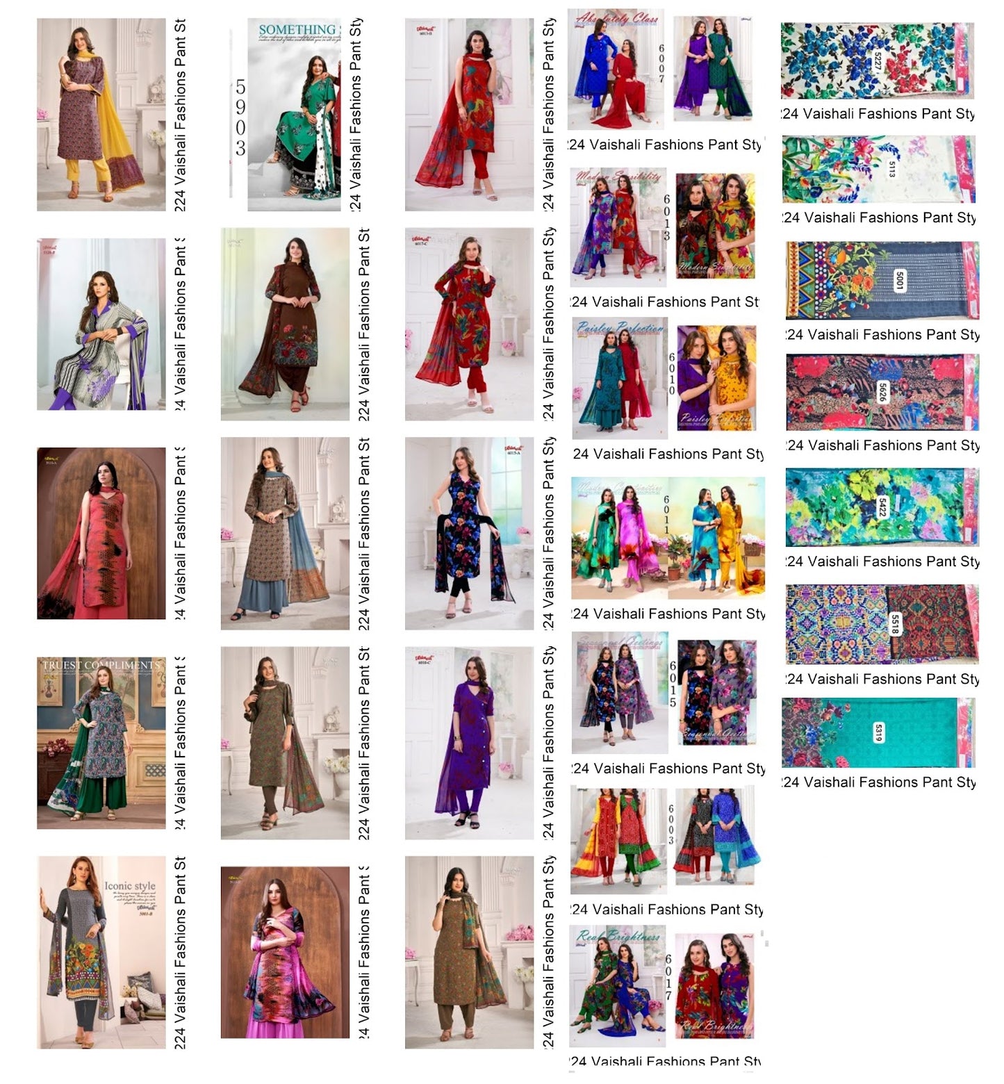 Design 181224 Vaishali Fashions Crape Pant Style Suits Exporter