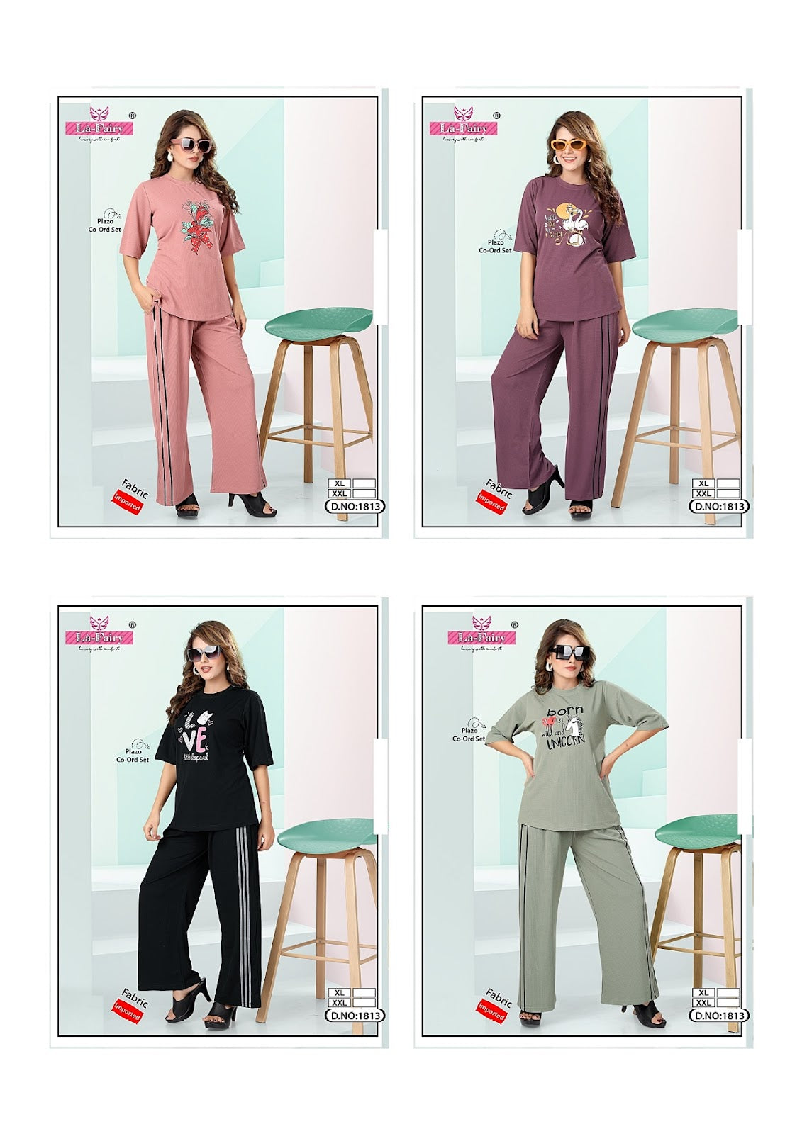 Design 1813 La Fairy Imported Co Ord Set Supplier