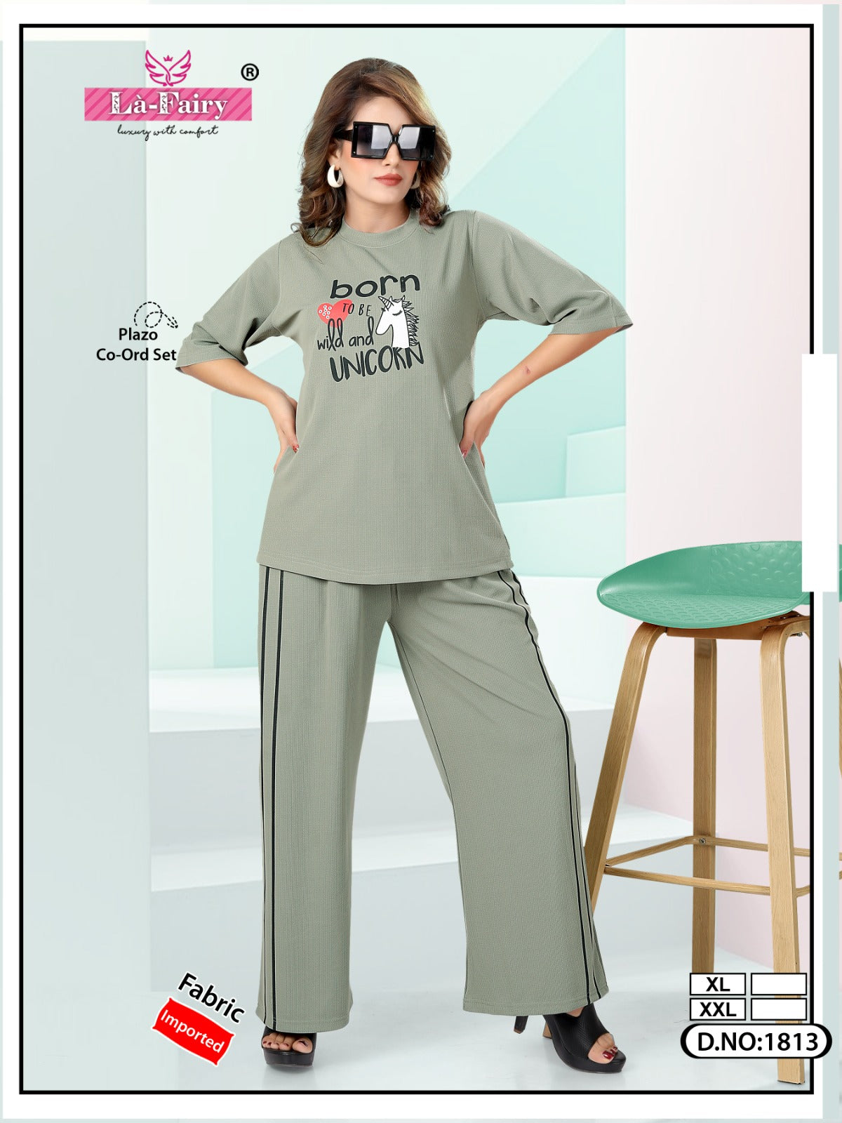 Design 1813 La Fairy Imported Co Ord Set Supplier