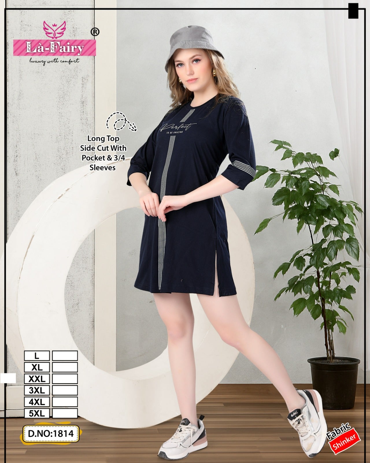 Design 1814 La Fairy Sinker Designer Long Top Wholesaler India