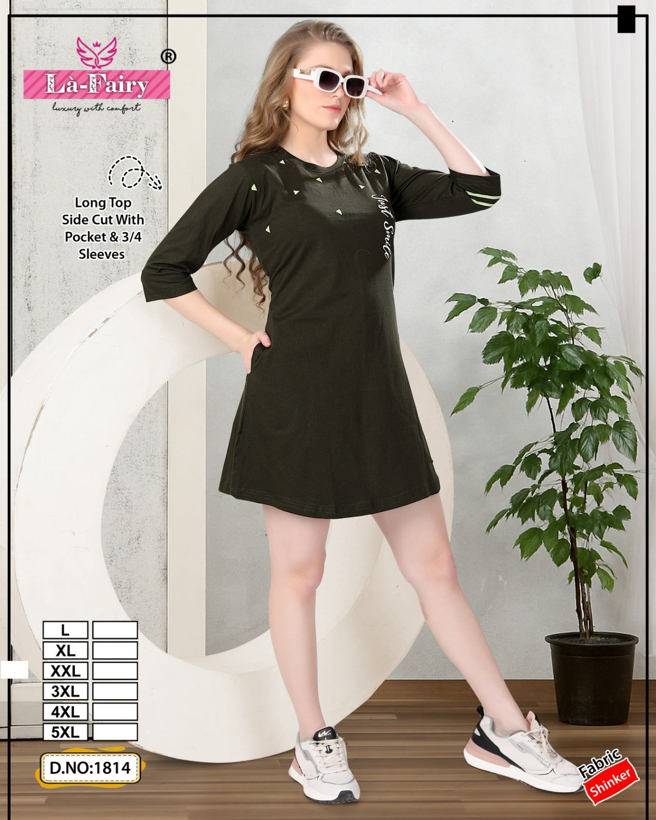 Design 1814 La Fairy Sinker Designer Long Top Wholesaler India