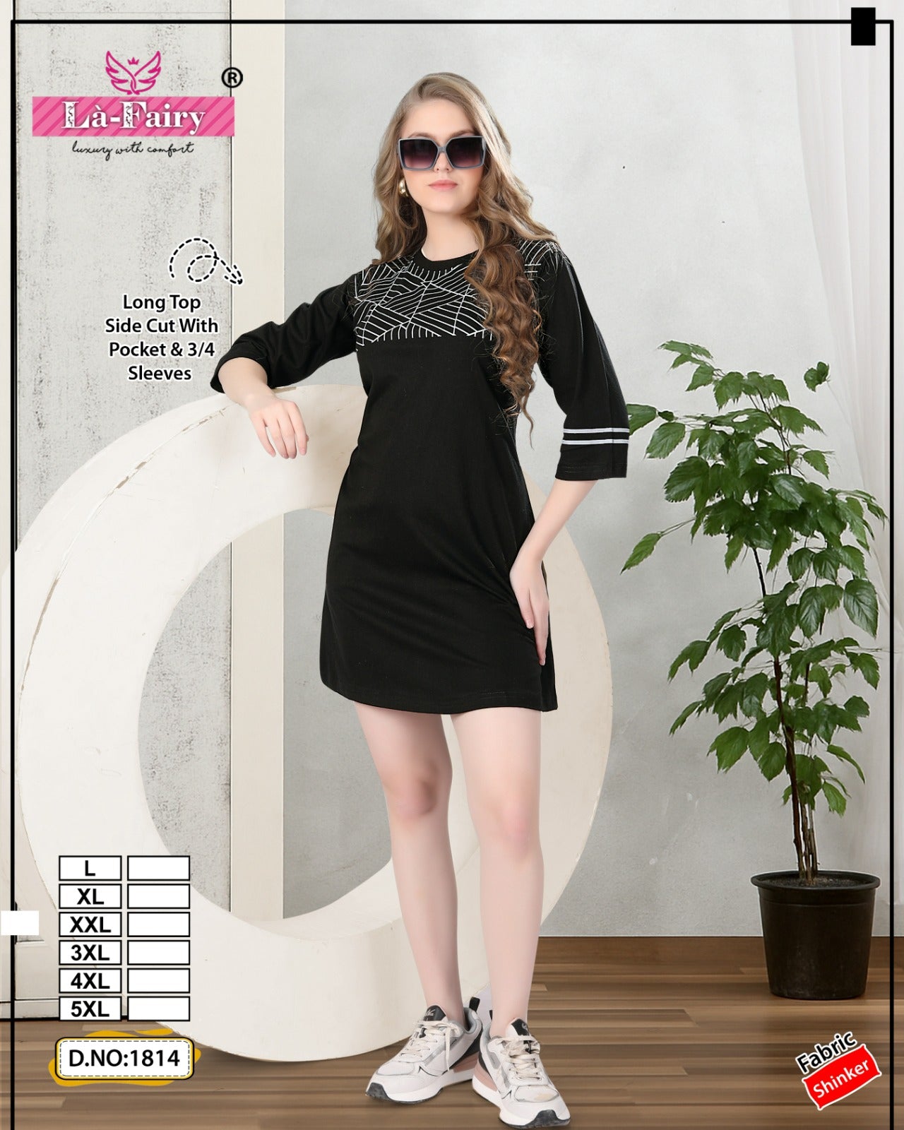 Design 1814 La Fairy Sinker Designer Long Top Wholesaler India