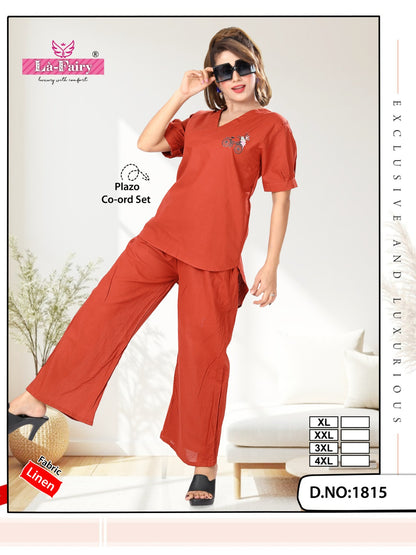 Design 1815 La Fairy Linen Co Ord Set Manufacturer