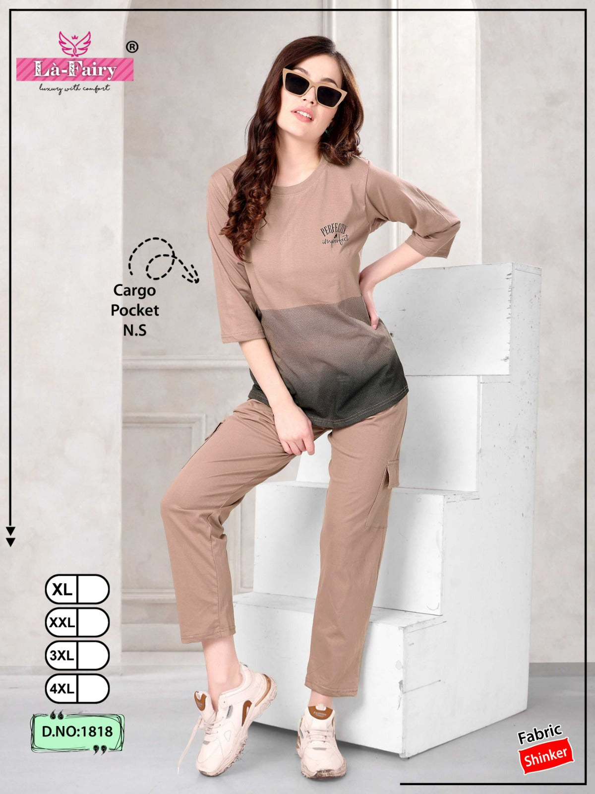 Design 1818 Cargo La Fairy Sinker Pyjama Night Suits Exporter Ahmedabad