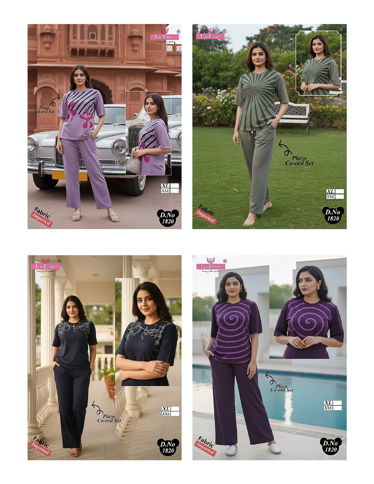 Design 1820 La Fairy Imported Co Ord Set Manufacturer