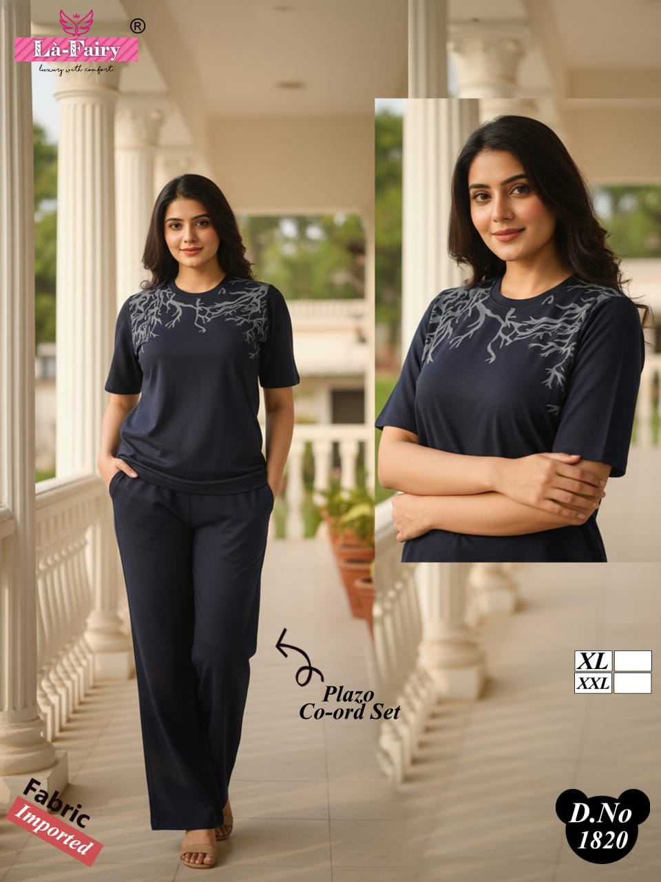 Design 1820 La Fairy Imported Co Ord Set Manufacturer