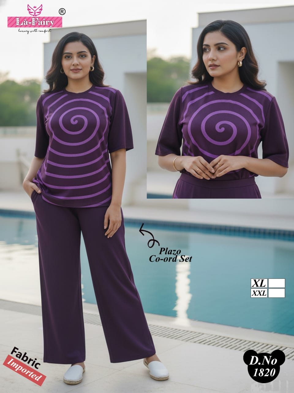 Design 1820 La Fairy Imported Co Ord Set Manufacturer