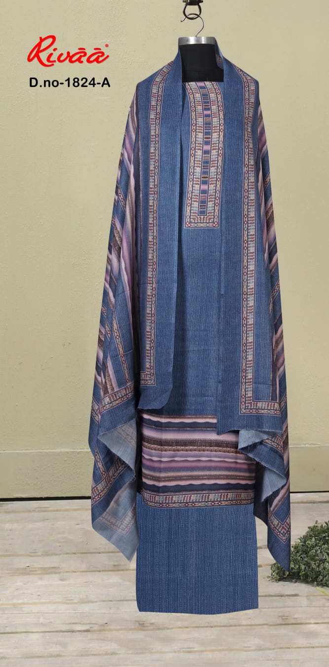 Design 1824 Rivaa Pashmina Suits Wholesale