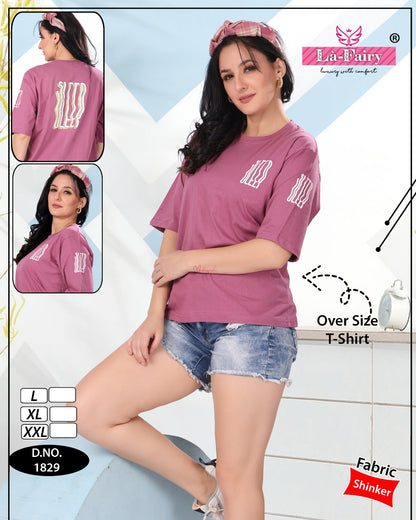 Design 1829 La Fairy Sinker Women Oversized Tshirt Supplier Ahmedabad