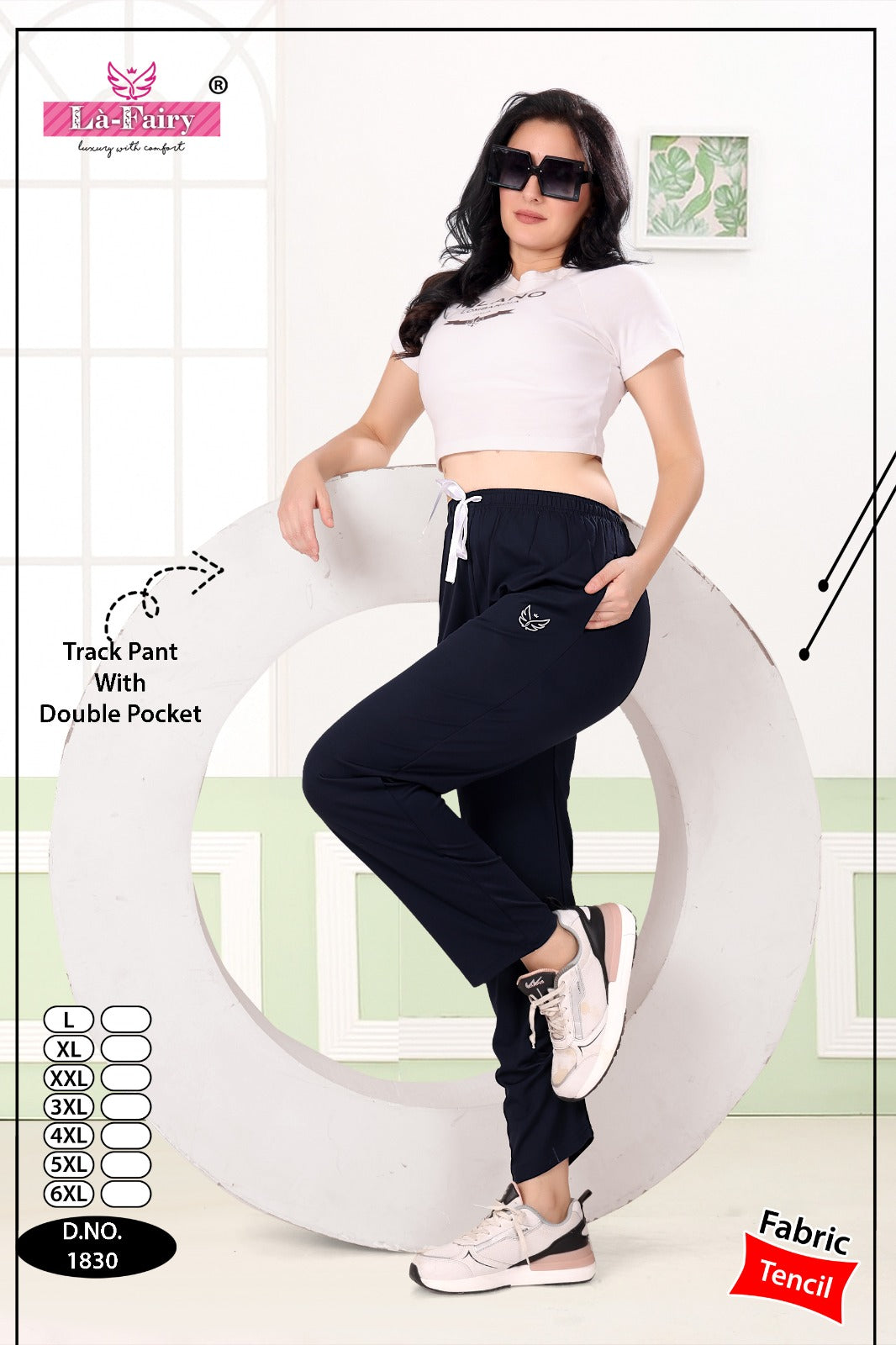 Design 1830 La Fairy Tencil Women Track Pants Wholesaler Ahmedabad