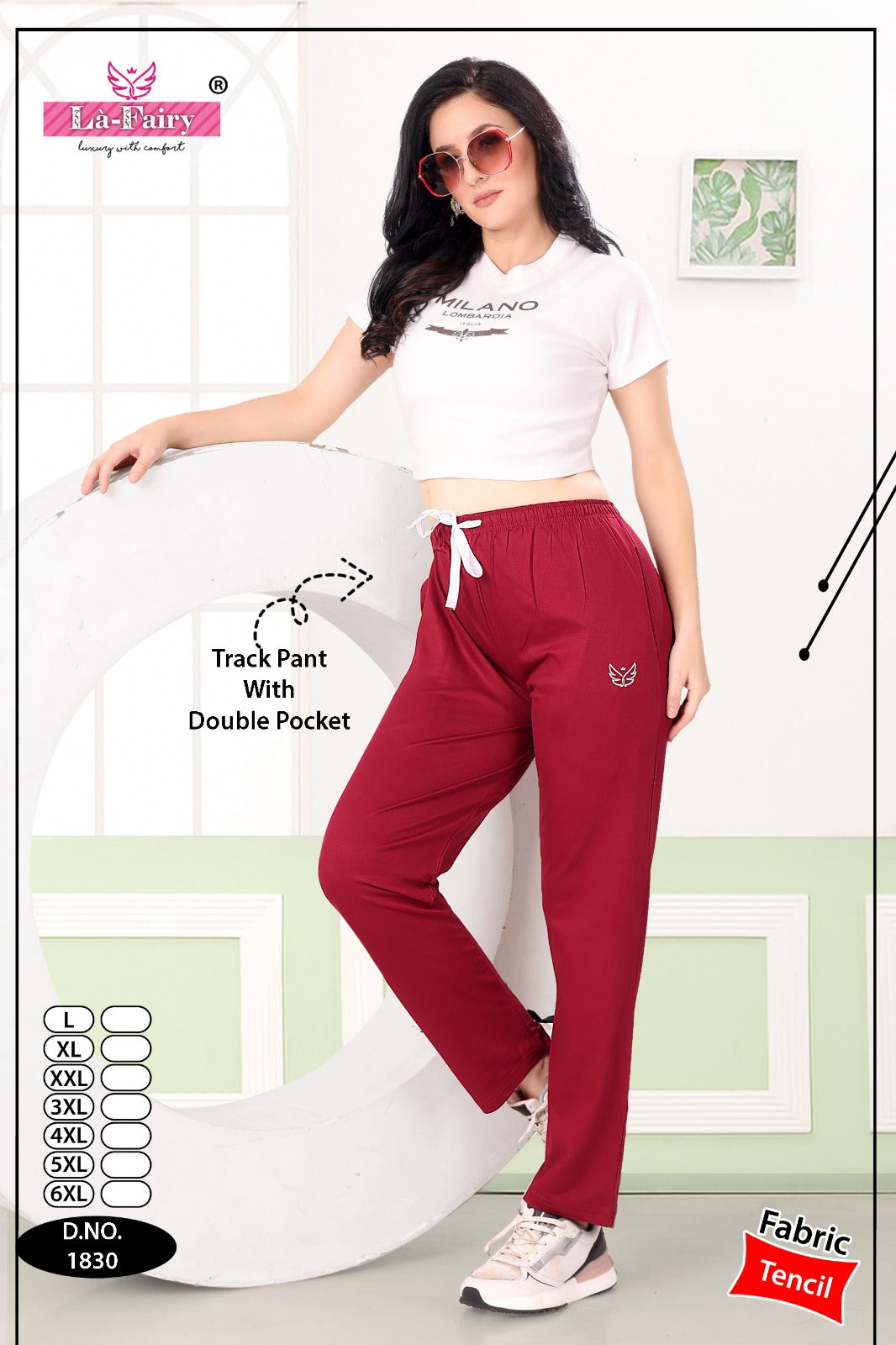 Design 1830 La Fairy Tencil Women Track Pants Wholesaler Ahmedabad