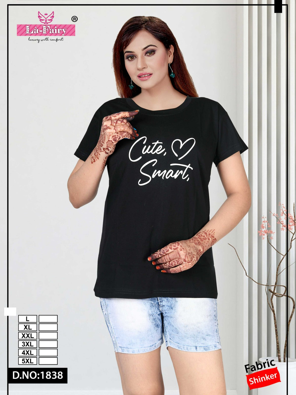 Design 1838 La Fairy Sinker Women Tshirt Manufacturer Ahmedabad
