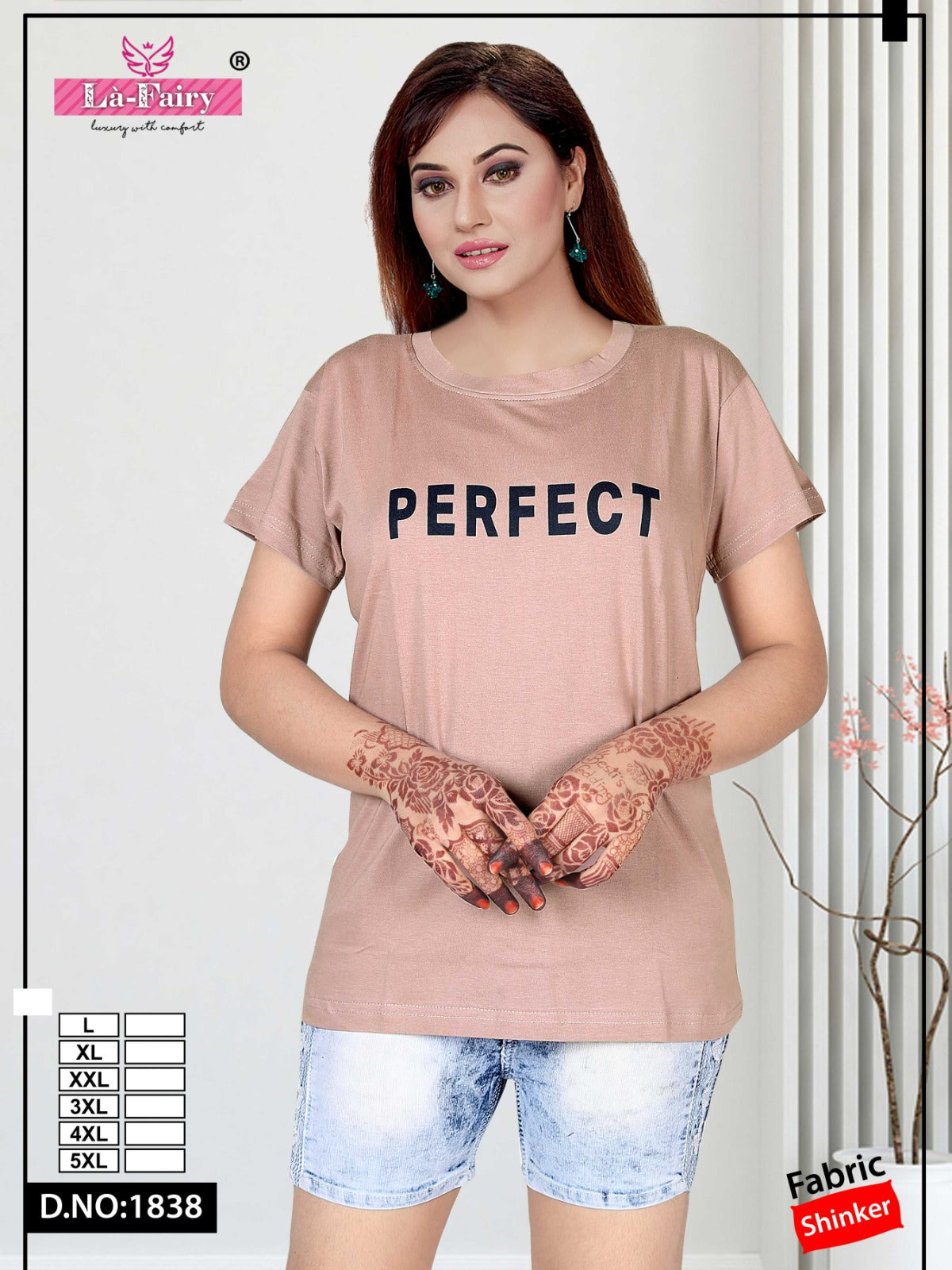 Design 1838 La Fairy Sinker Women Tshirt Manufacturer Ahmedabad
