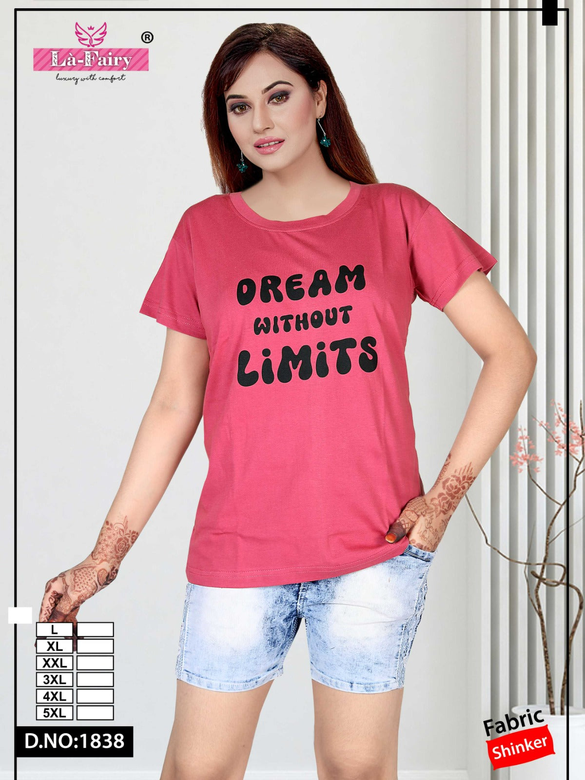 Design 1838 La Fairy Sinker Women Tshirt Manufacturer Ahmedabad