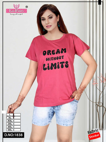 Design 1838 La Fairy Sinker Women Tshirt Manufacturer Ahmedabad