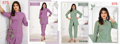 Design 1881 1882 Ramdev Creation Vetican Co Ord Set Manufacturer