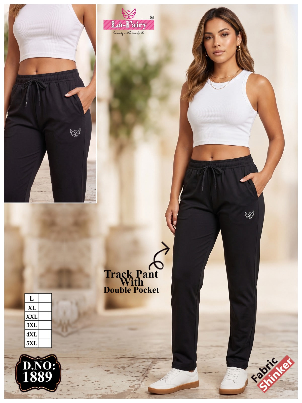 Design 1889 La Fairy Sinker Women Track Pants Exporter India