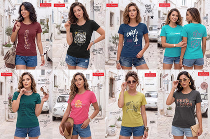 Design 18 Life Partner Hosiery Cotton Women Tshirt Wholesaler Ahmedabad