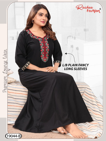 Design 19044-19045 Ruchee Fashion Lizzy Bizzy Night Gowns Supplier Gujarat