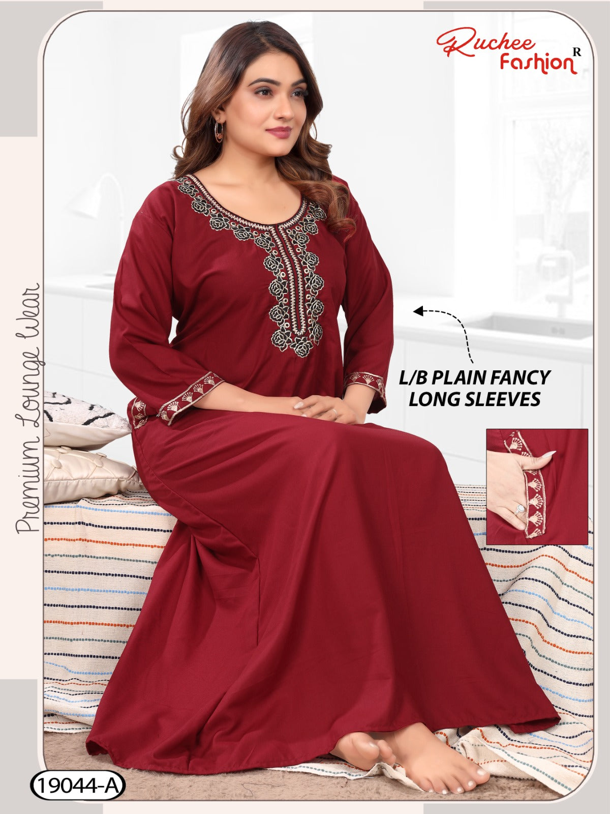 Design 19044-19045 Ruchee Fashion Lizzy Bizzy Night Gowns Supplier Gujarat