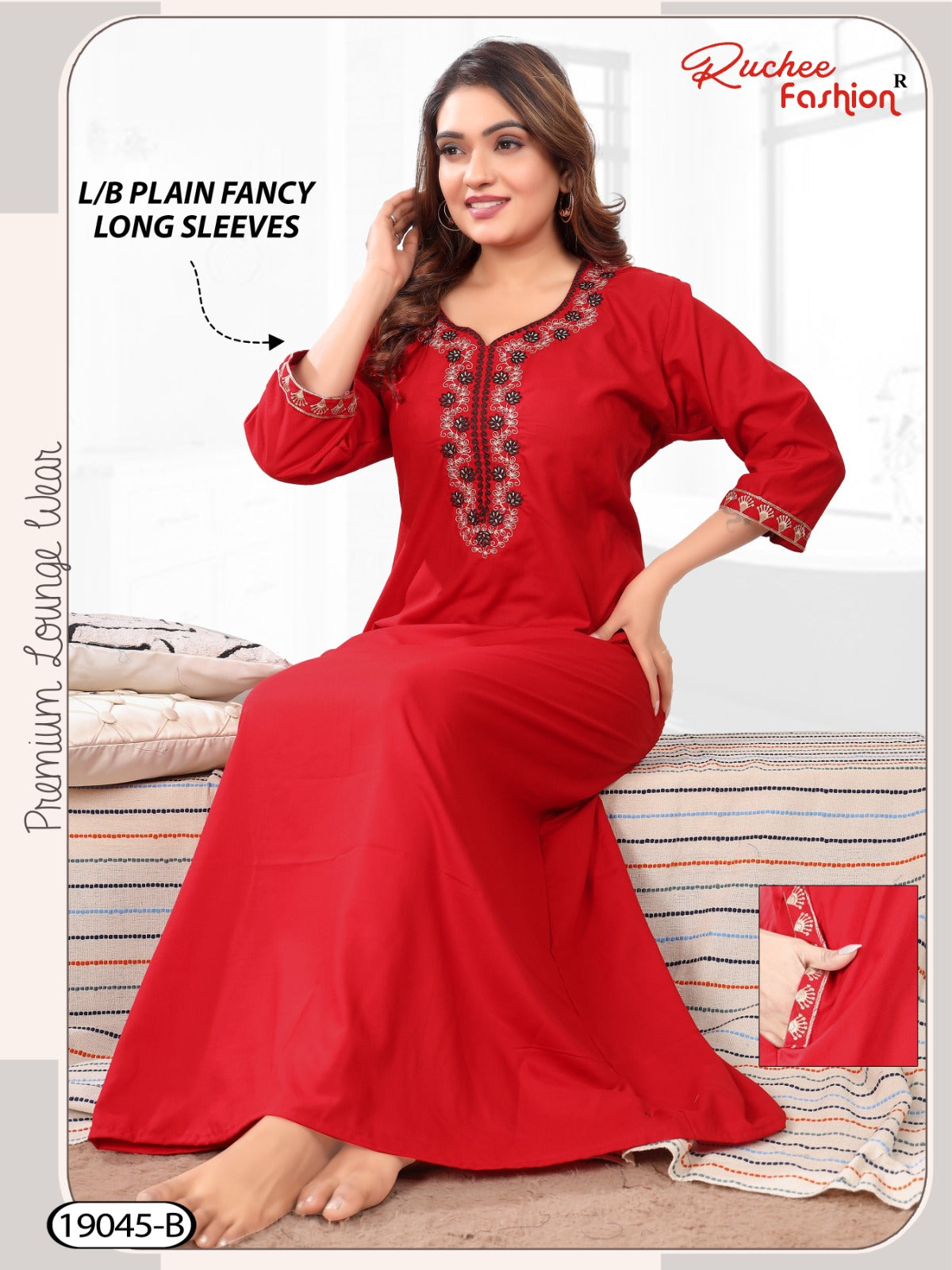 Design 19044-19045 Ruchee Fashion Lizzy Bizzy Night Gowns Supplier Gujarat