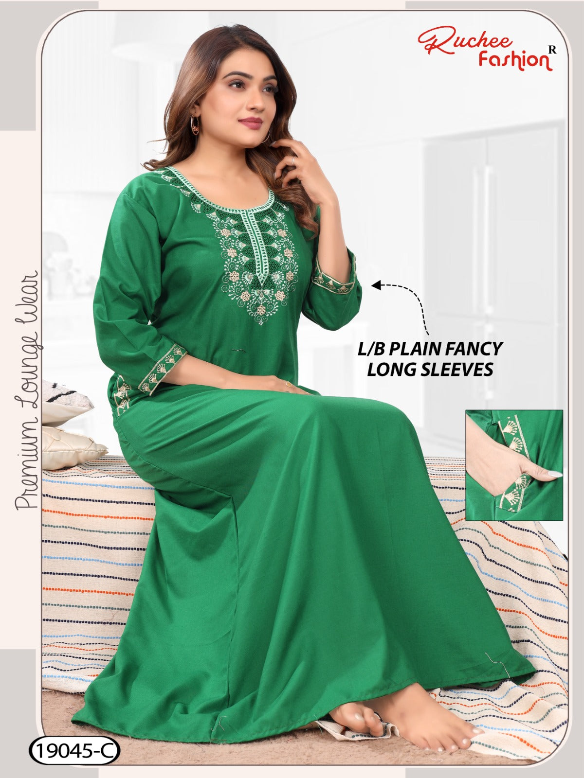 Design 19044-19045 Ruchee Fashion Lizzy Bizzy Night Gowns Supplier Gujarat