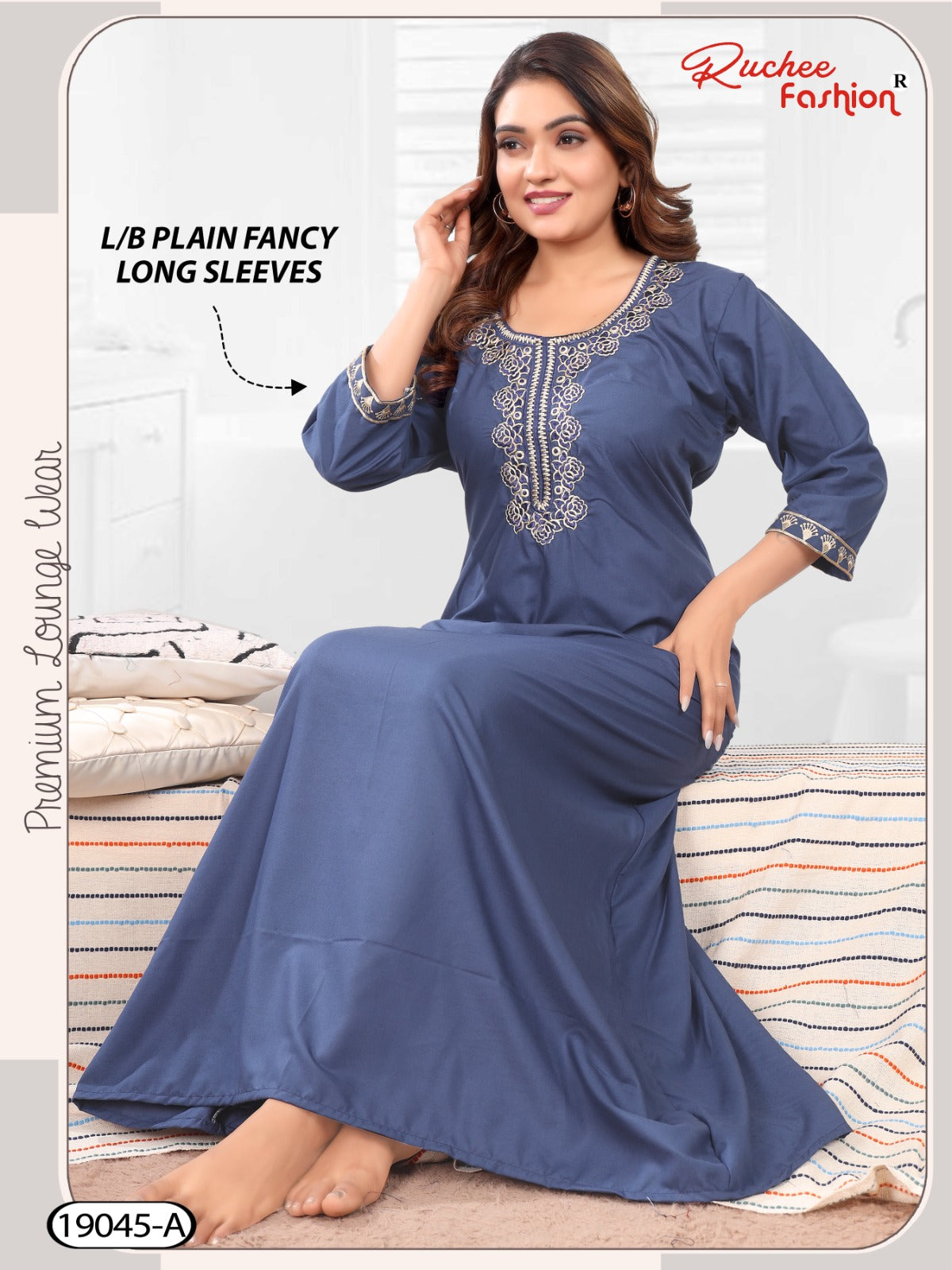 Design 19044-19045 Ruchee Fashion Lizzy Bizzy Night Gowns Supplier Gujarat