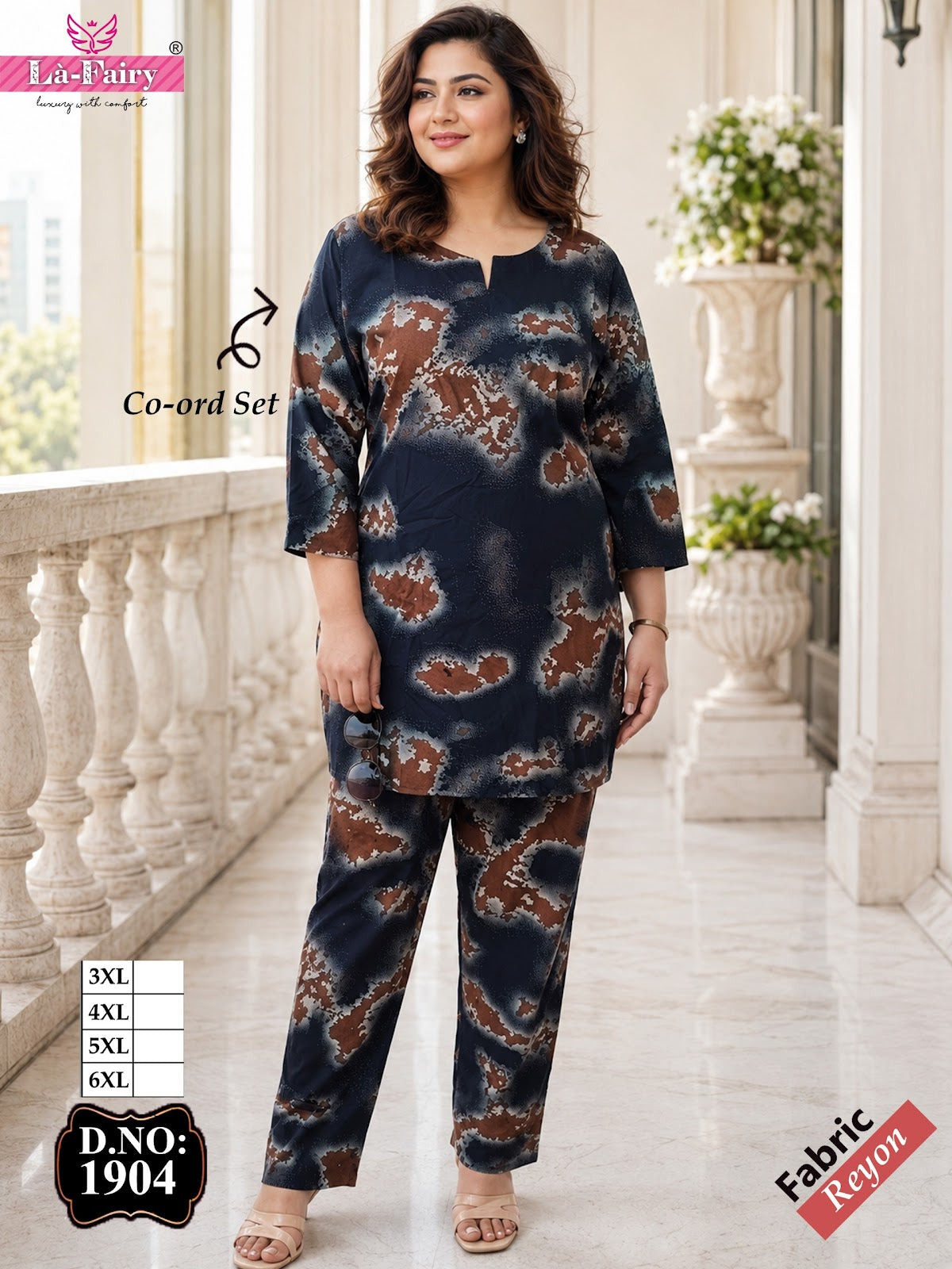 Design 1904 La Fairy Rayon 22Kg Co Ord Set Manufacturer