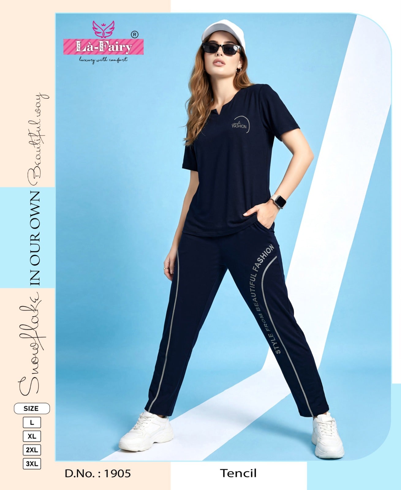 Design 1905 La Fairy Tencil Pyjama Night Suits Supplier India