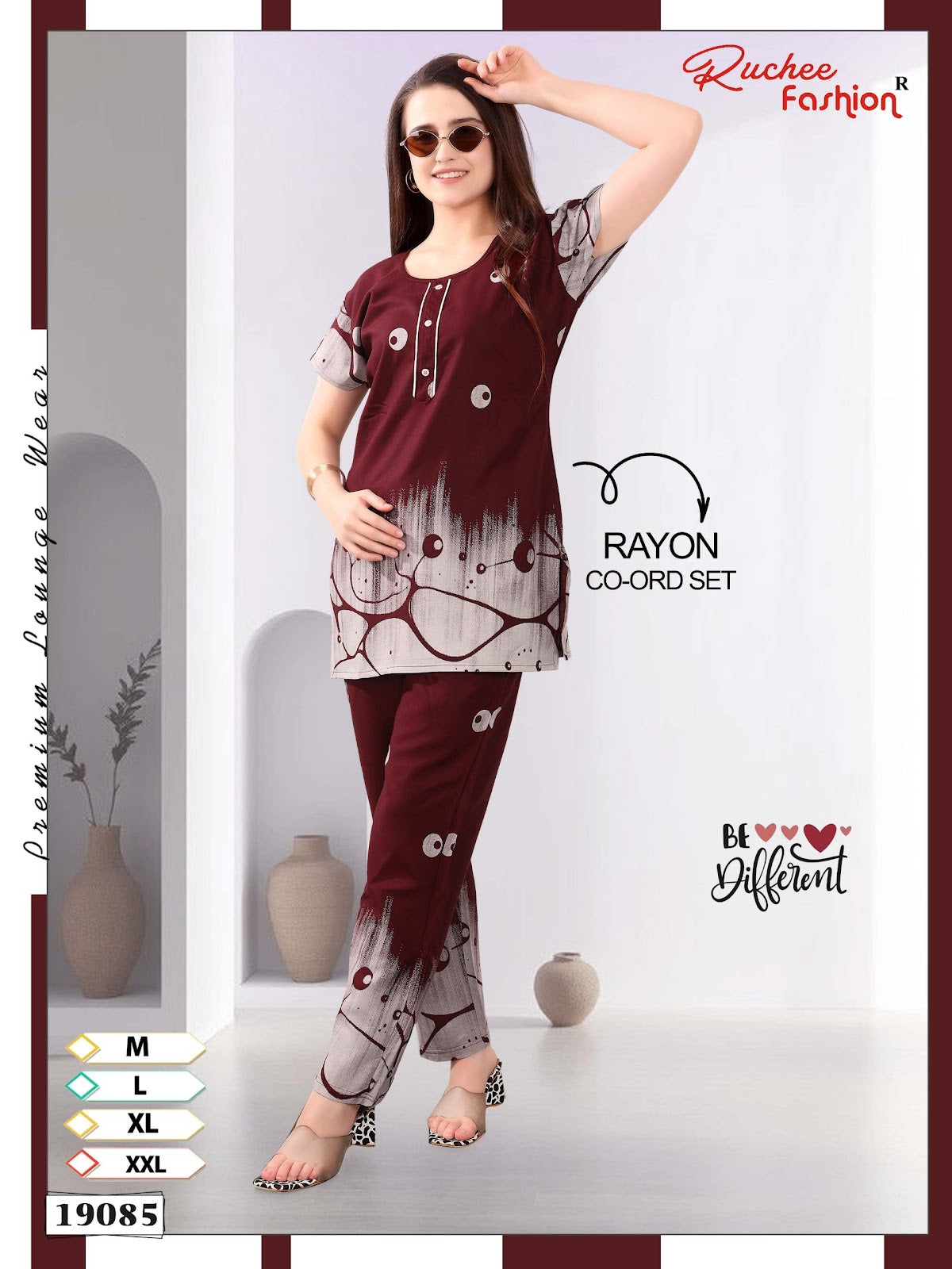 Design 19078-19085 Ruchee Fashion Rayon Co Ord Set Wholesale