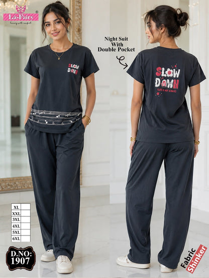 Design 1907 La Fairy Sinker Pyjama Night Suits Wholesaler