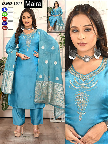 Design 1911-1914 Maira Roman Readymade Pant Style Suits Exporter Ahmedabad
