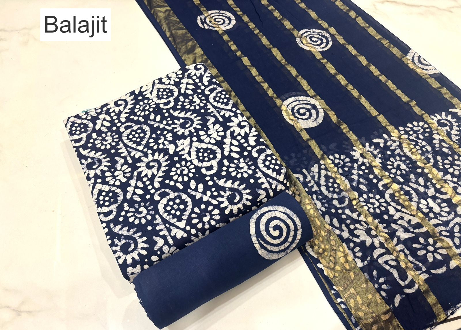 Design 191125 Balajit Cotton Dress Material Wholesale