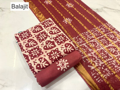 Design 191125 Balajit Cotton Dress Material Wholesale