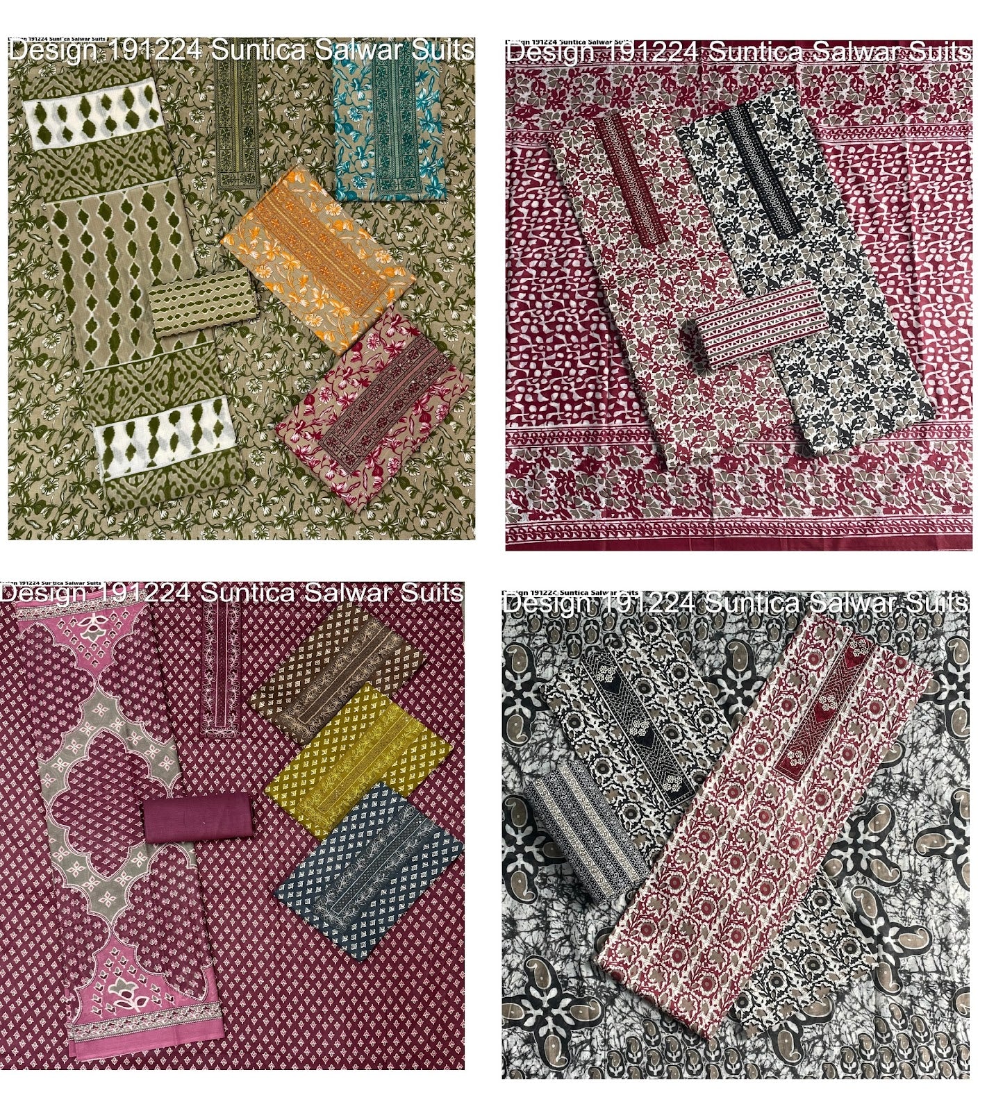 Design 191224 Suntica Cambric Salwar Suits Exporter